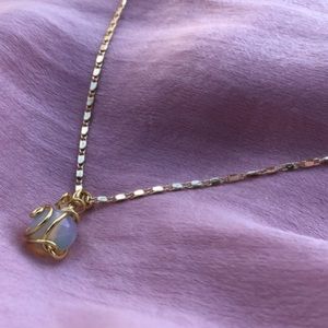 18K Gold Plated Moonstone Necklace